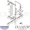 Grohe Euphoria System 230 Shower System Thermostat Spares